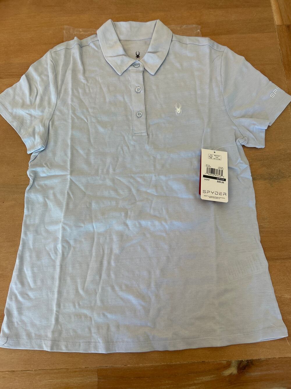 Spyder Women’s Polo Powder Blue New Small